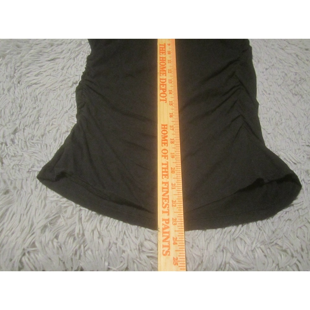 Liz Lange Motherhood Shirt Womens Small Black Maternity Top Long Sleeve - Picture 6 of 7